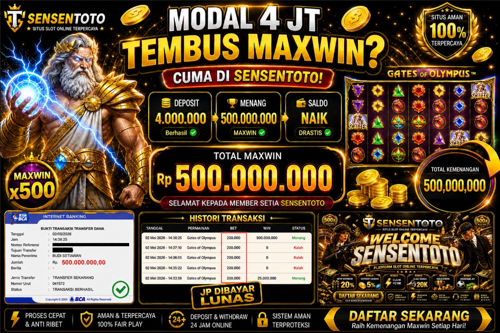 BUKTI JACKPOT TERBESAR
