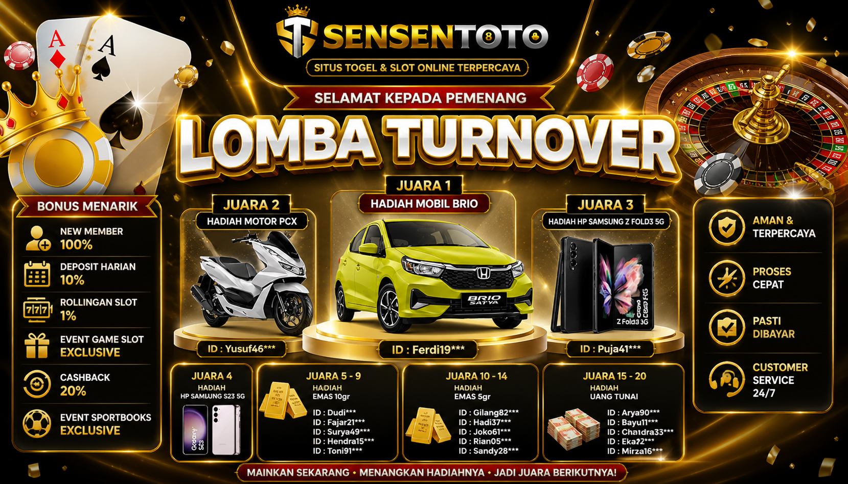 LOMBA TURNOVER